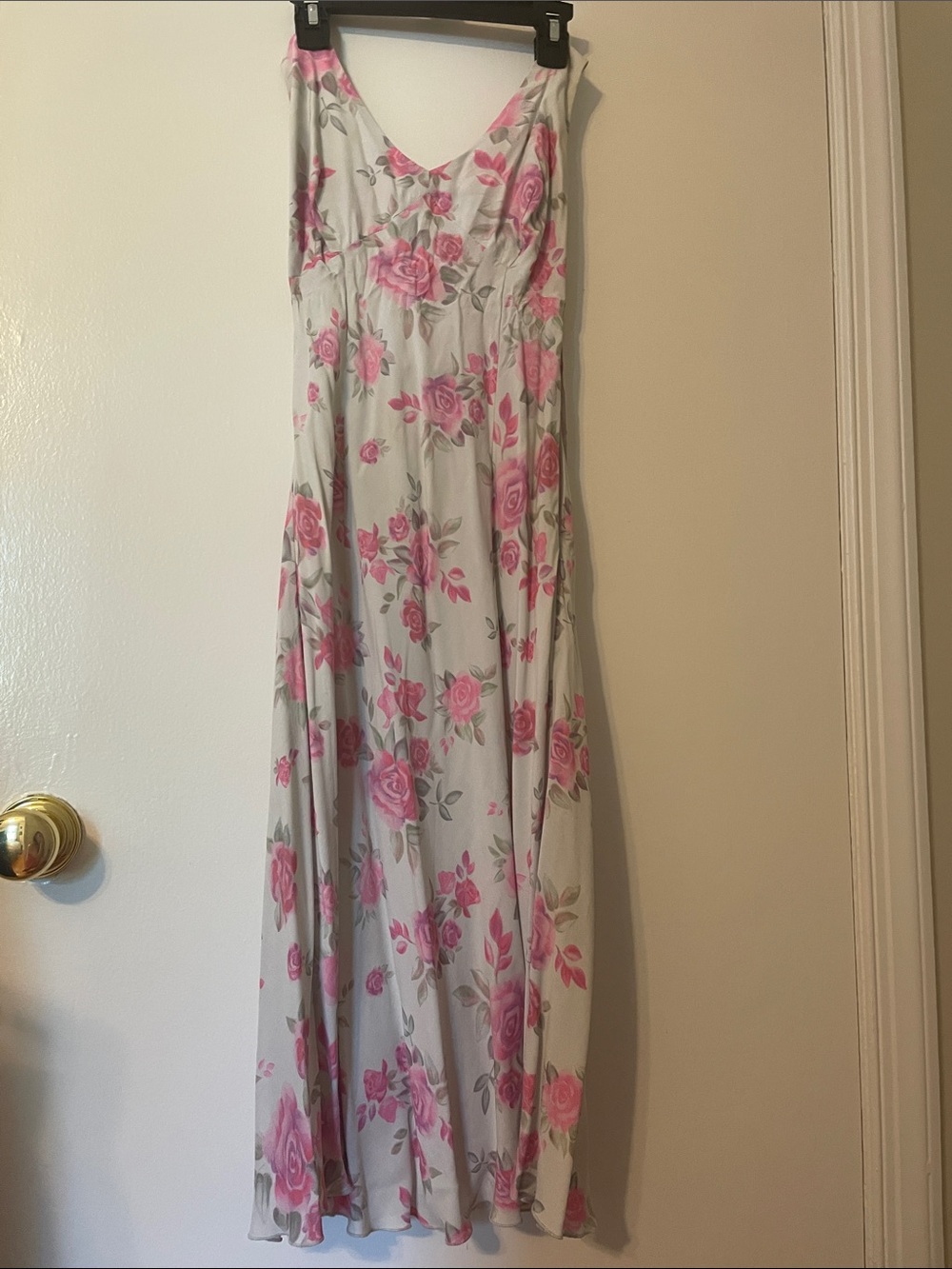 United Colors Of Benetton Pink & White Floral Maxi Dress
